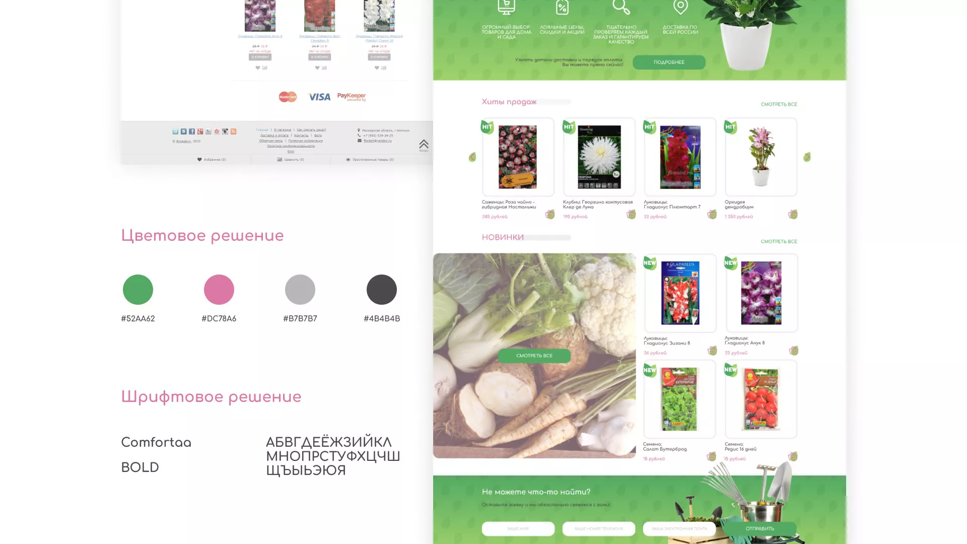 Создание логотипа и интернет-магазина «FLORAINT» в Ханты-Мансийске