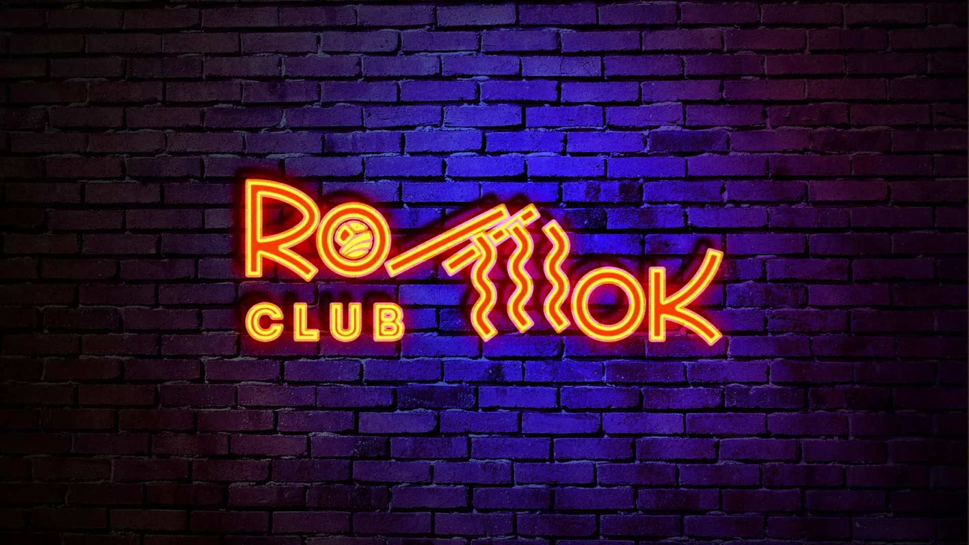 Разработка интерьерной вывески суши-бара «Roll Wok Club» в Ханты-Мансийске